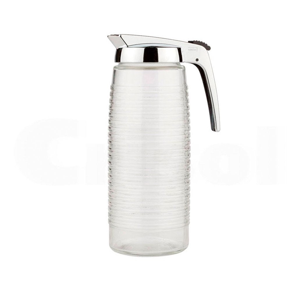 Jarra de vidro com tampa cromada, modelo 1969, 1,4 l_0