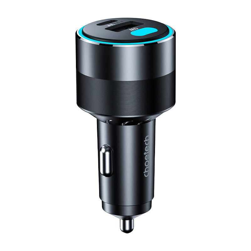 Choetech fast car charger 130W 2xUSB-C + USB-A black (TC0011)_3