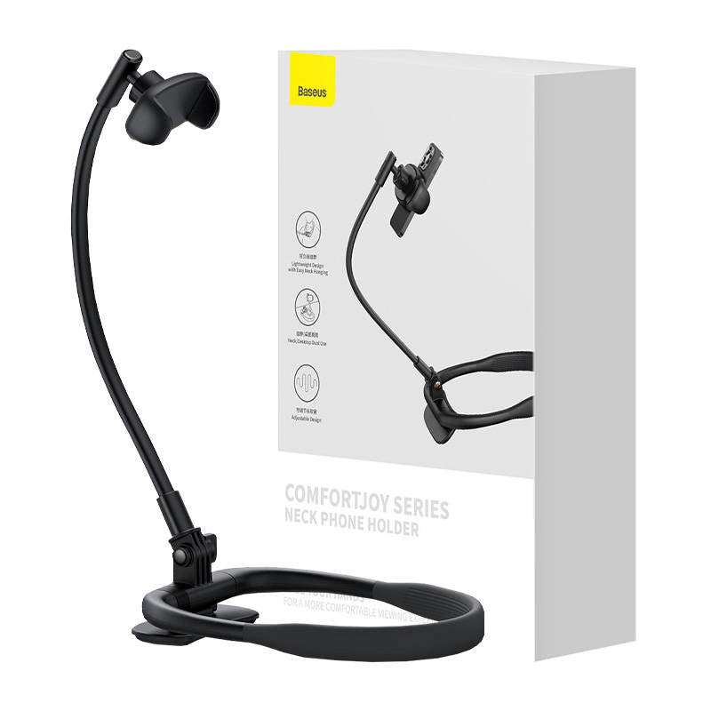 Neck Phone Holder Baseus ComfortJoy (black)_0