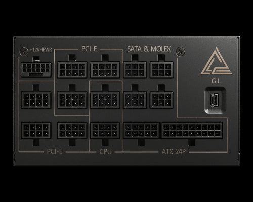 MSI MEG AI1300P PCIE5 unidad de fuente de alimentación 1300 W 24-pin ATX ATX Negro_1