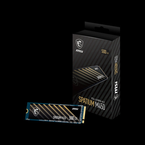 MSI SPATIUM M450 PCIe 4.0 NVMe M.2 500GB PCI Express 4.0 3D NAND_0