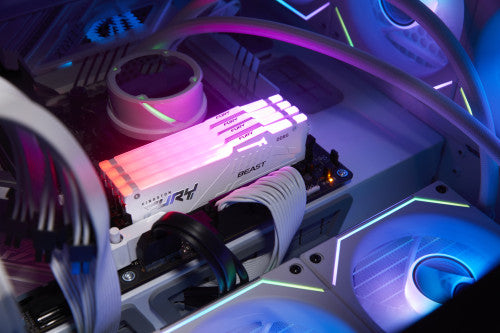 MEMORIA KINGSTON 16GB 6000MT/S DDR5 CL30Â FURY BEAST WHITE RGB EXPO - KF560C30BWEA-16_6