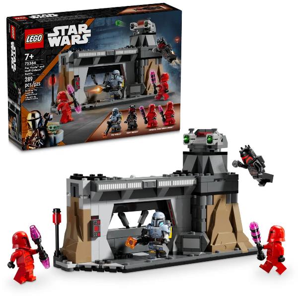 Konstruktionsspielzeug LEGO / Preto / 75386 Star Wars Duell zwischen Paz Vizsla und Moff Gideon_0