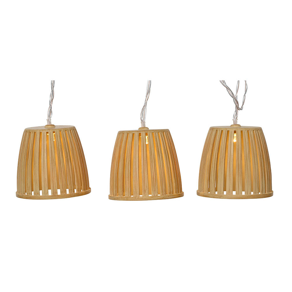 Guirlanda de luz solar, cesta cor de madeira_0
