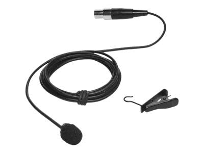 CLEARONE LAVALIER, CARDIOID, BLACK COLOR MICROPHONE FOR WIRELESS BELTPACK TRANSMITTER (910-6004-040)_0