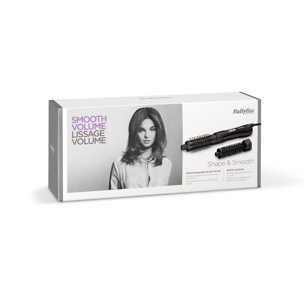 BaByliss Hot Air Brush Shape & Smooth / preto / AS82E