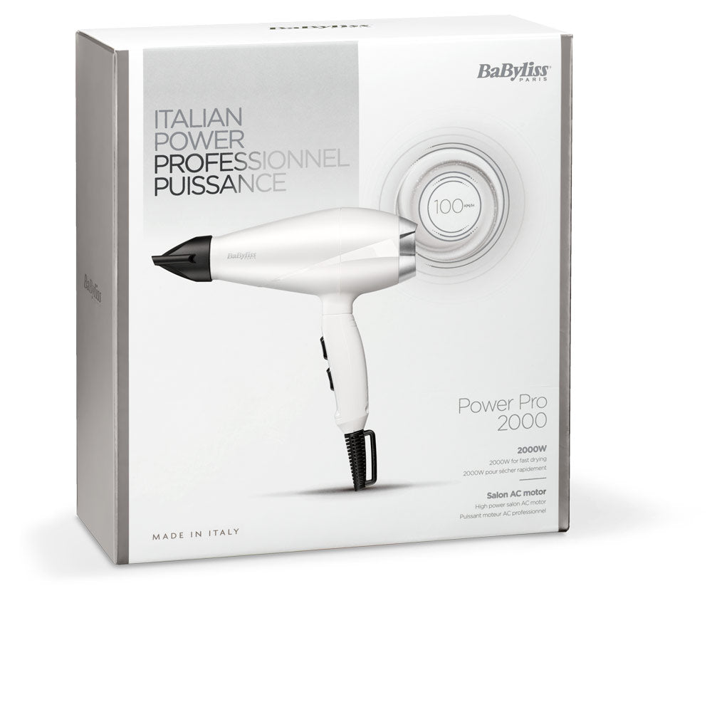 Secador de Cabelo Babyliss Hair Dryer Speed Pro 2000W / Branco