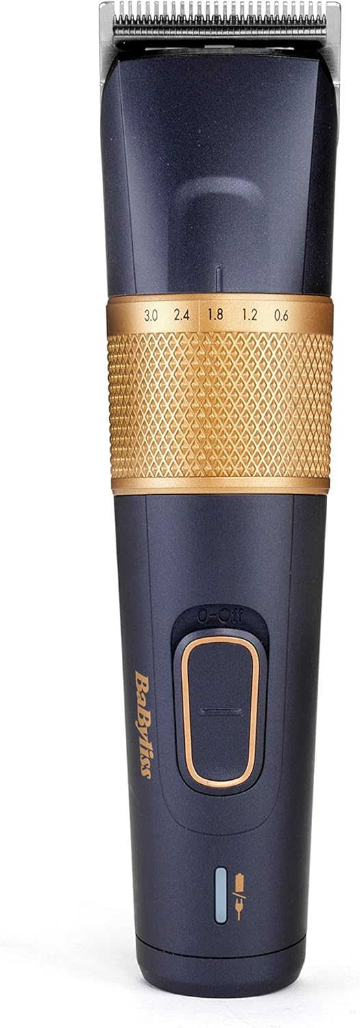 Babyliss Cortador de Cabelo para Homens Lithium Power 0,6-28mm Preto Dourado E986E
