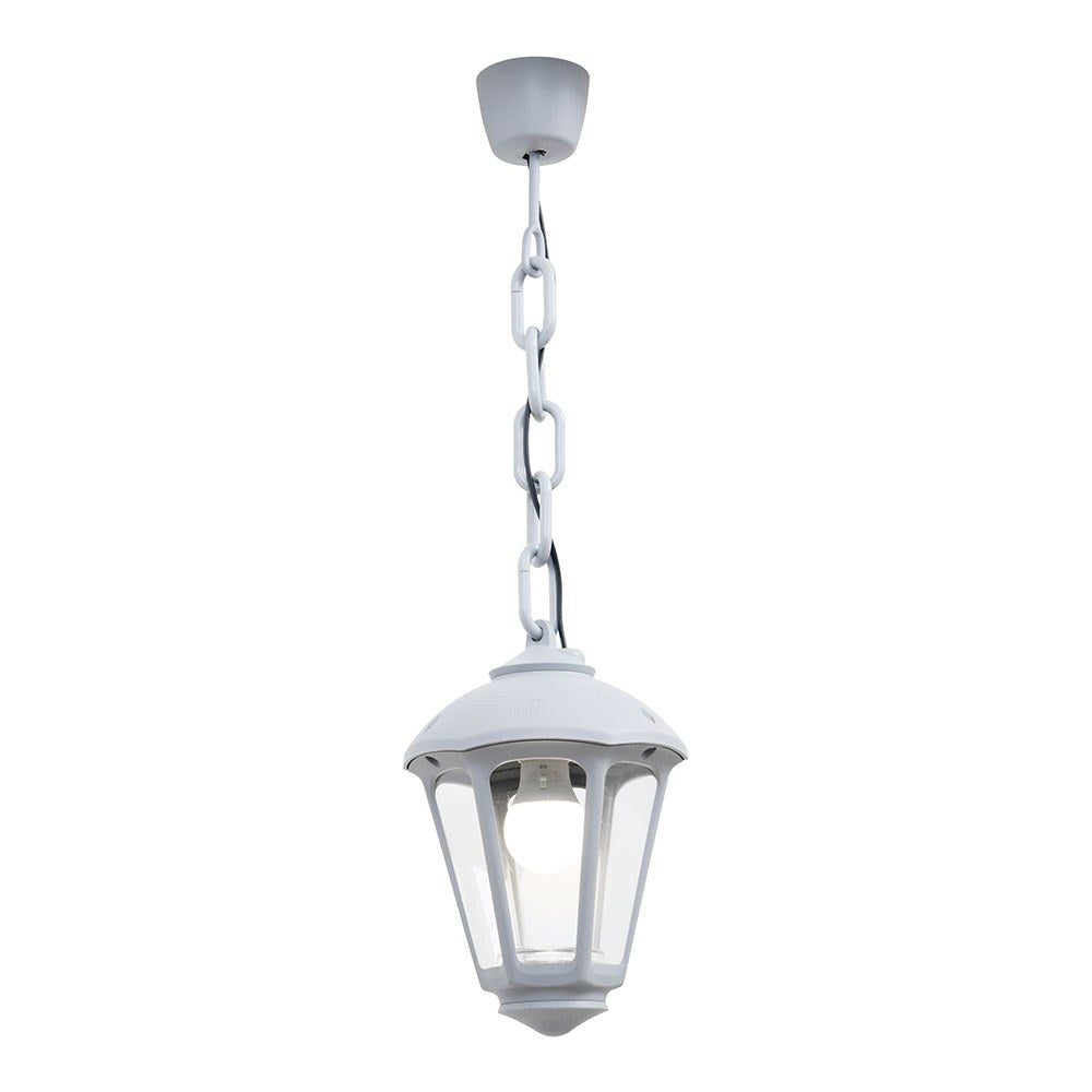 Candeeiro de teto com corrente sicar/giampy, transparente, e27, branco, ø210 x 750 mm_0