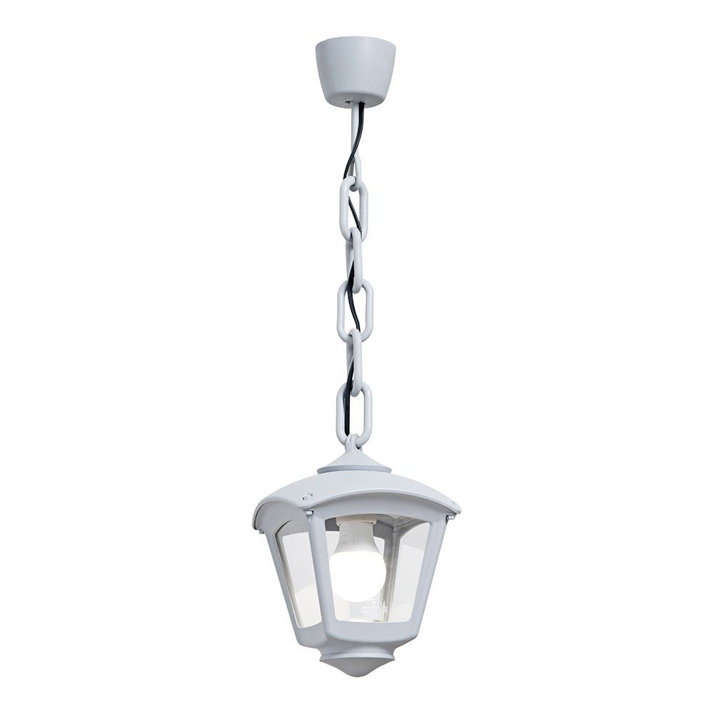 Candeeiro de teto com corrente sicar/roby, transparente, e27, branco, 195 x 195 x 700 mm_0