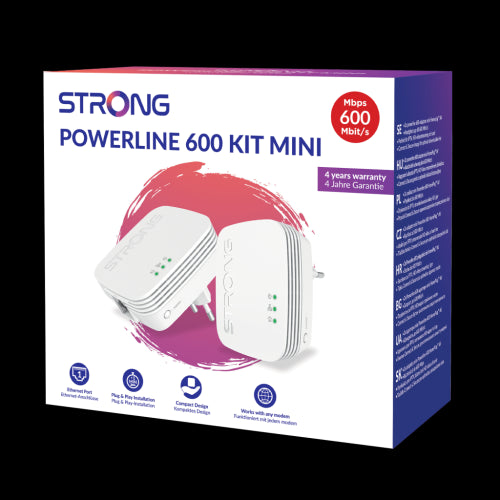Strong POWERL600DUOMINI adaptador de red PowerLine 600 Mbit/s Ethernet Blanco 2 pieza(s)_7