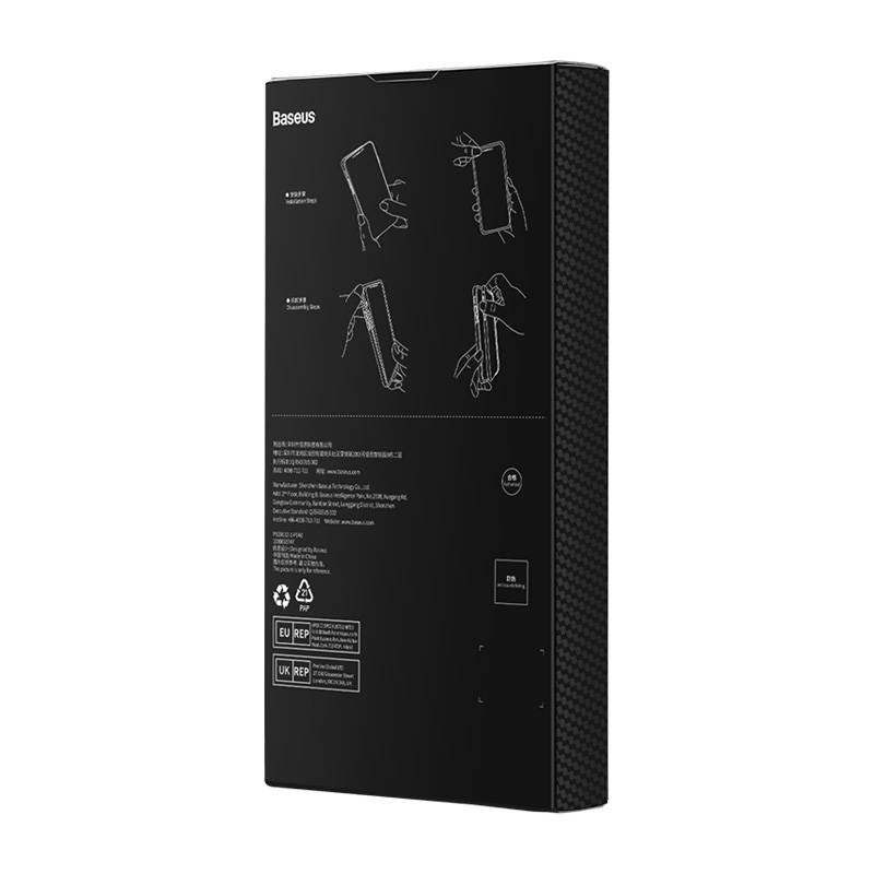 Armored case for iPhone 14 Pro compatible with MagSafe Baseus Synthetic Fiber tempered glass - black_17
