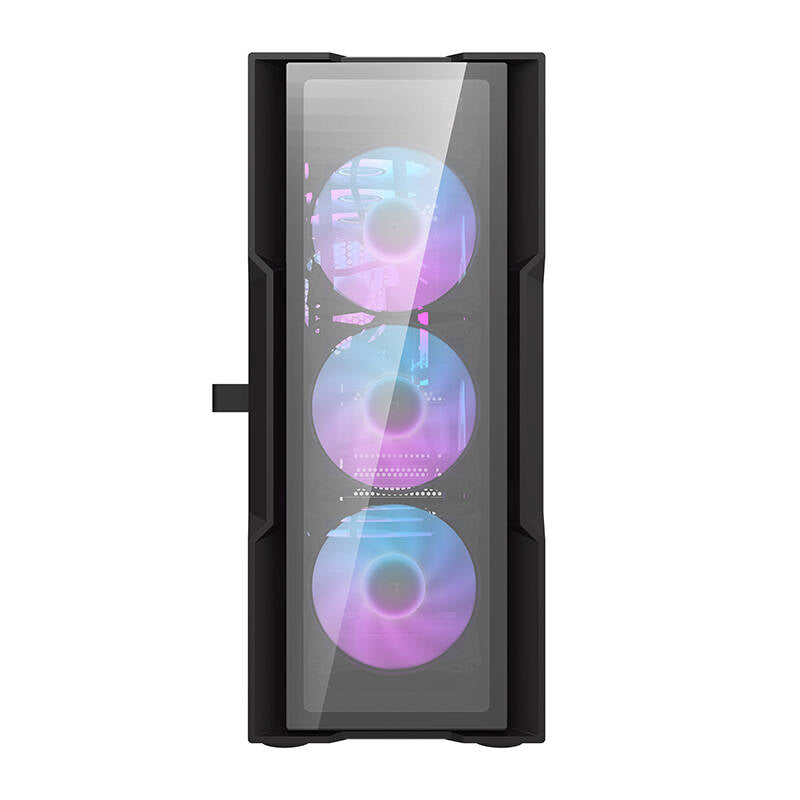Darkflash DK431 Glass computer case (black) + 4 RGB fans_4