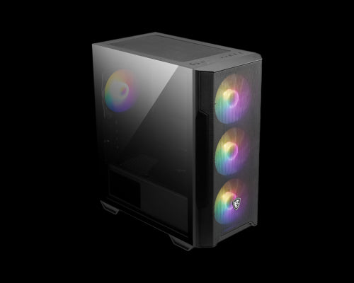 MSI MAG FORGE M100R carcasa de ordenador Midi Tower Negro, Transparente_1