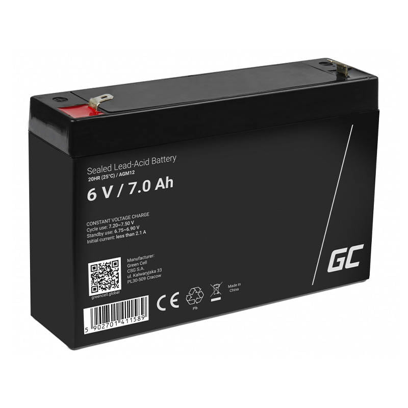 Rechargeable battery AGM 6V 7Ah Maintenancefree for UPS ALARM_0