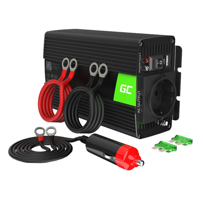 Voltage converter Green Cell Inwerter 12V / 230V 500W/1000W (modified sine wave)_1