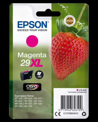 Epson Strawberry C13T29934012 cartucho de tinta 1 pieza(s) Original Alto rendimiento (XL)_0
