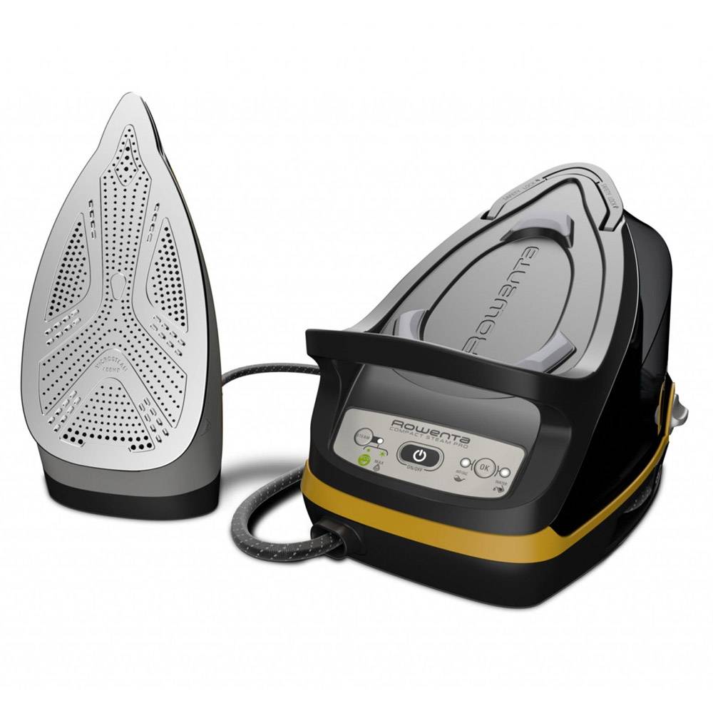 Ferro com Caldeira Rowenta DG7644F0 Compact Steam Pro 2200W 1.1L 6.4 Bar Preto