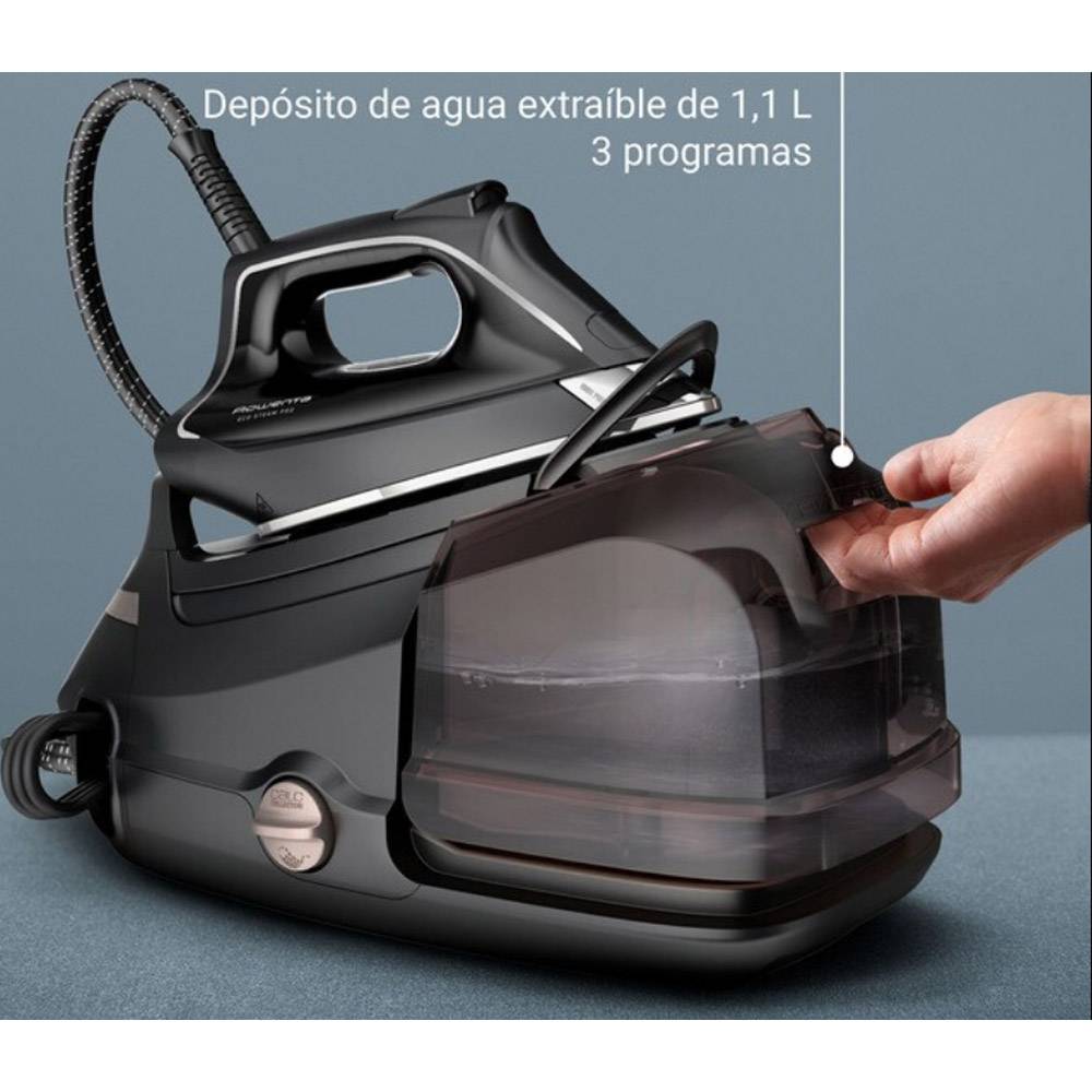 Ferro com Caldeira Rowenta DG9611F0 Eco Steam Pro 2800W 1.3L 7.4 Bar Preto