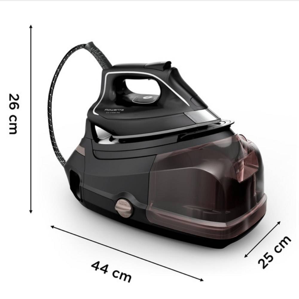 Ferro com Caldeira Rowenta DG9611F0 Eco Steam Pro 2800W 1.3L 7.4 Bar Preto