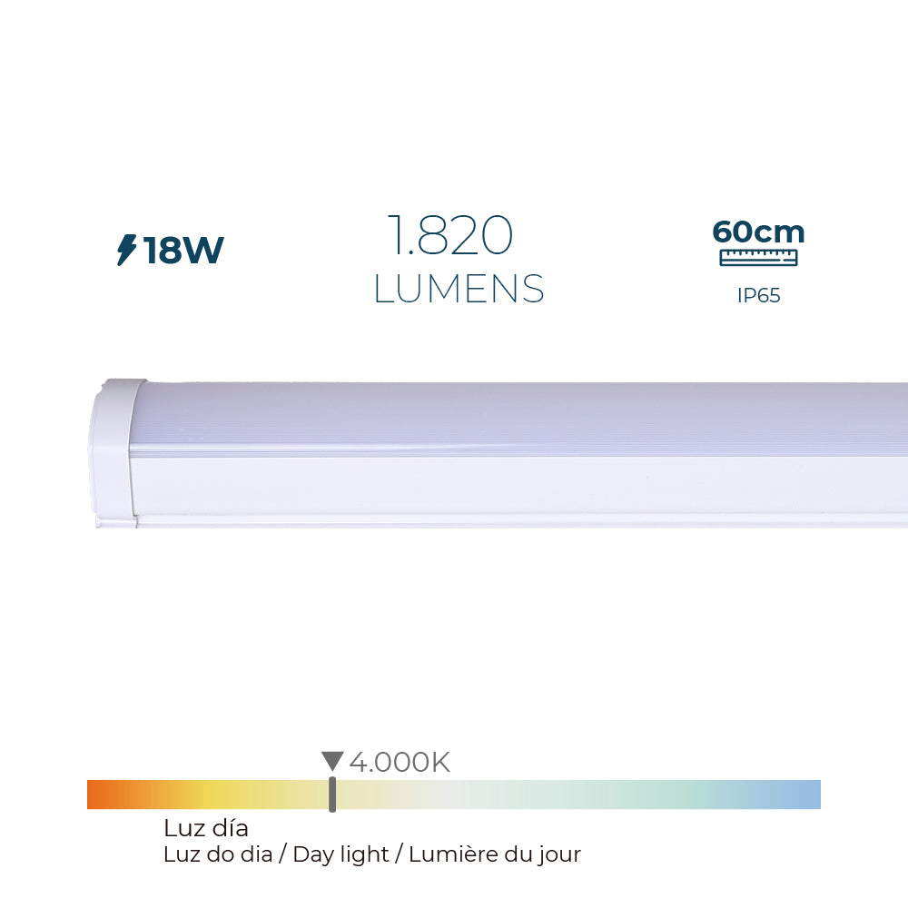 Fita led electrónica 18 w 4000 k daylight 1.820 lm 60 x 4,6 x 5,1 cm_0