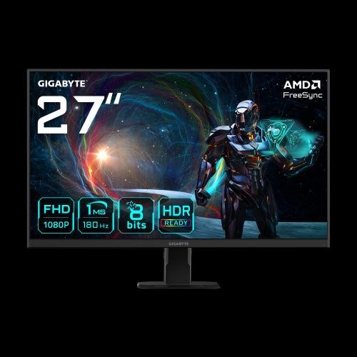 GIGABYTE GS27FA Monitor para juegos de 27â FHD - 1920 x 1080 (FHD), 180Hz, 1ms, 300 cd/m², FreeSync, HDR Ready, HDMI 2.0_0
