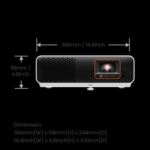 BenQ X500i videoproyector Proyector de corto alcance 2200 lúmenes ANSI DLP 2160p (3840x2160) Negro, Blanco_6