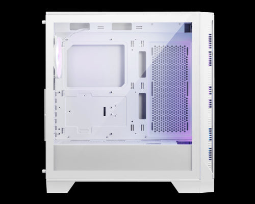 CAJA MSI MAG FORGE 320R AIRFLOW WHITE,1x2.5"+2x2.5â€/3.5â€,3x120MM+1x120MM (ARGB),2xUSB3.2,+AUDIO+MICRO,RGB,MID-TOWER(BLANCO)_2