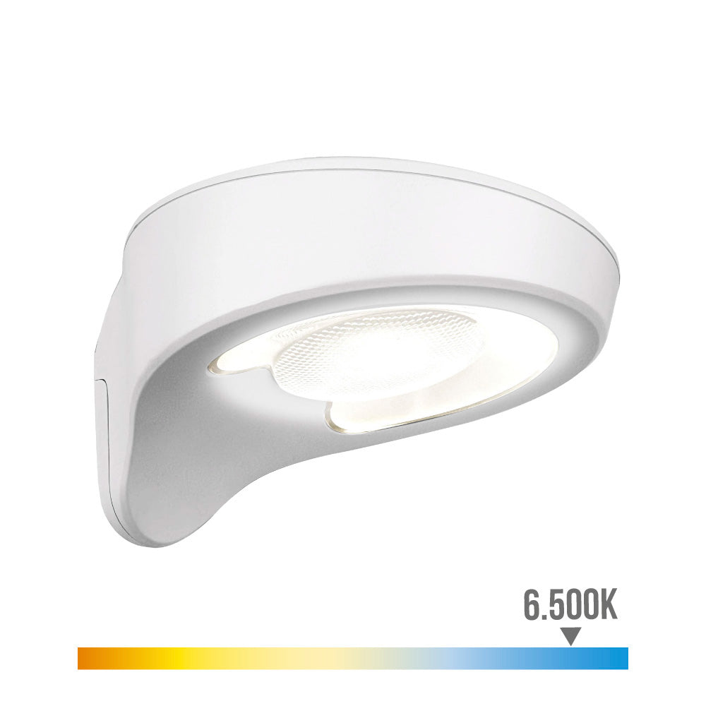 Candeeiro solar 2w 200lm 6500k com sensor cor branco edm_0