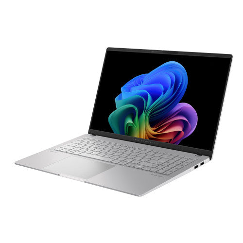 ASUS Vivobook S 15 OLED S5507QA-MA006W Copilot+ PC - Ordenador Portátil 15.6" Wide Quad HD+ 120Hz (Qualcomm Snapdragon X1E78100, 16GB RAM, 1TB SSD, Adreno GPU, Windows 11 Home) Plata FrÃa - Teclado QWERTY español_8