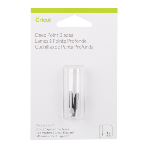 Cricut PC2003535 Set de 2 Lames Coupe Profonde, Plastique, Multicolore, 12 x 8 x 2 cm_0