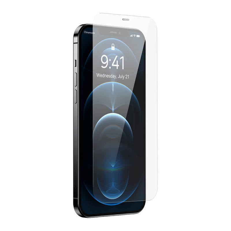 Baseus Full Screen Tempered Glass for iPhone 12 Pro Max with Speaker Cover 0.4mm + Mounting Kit_7