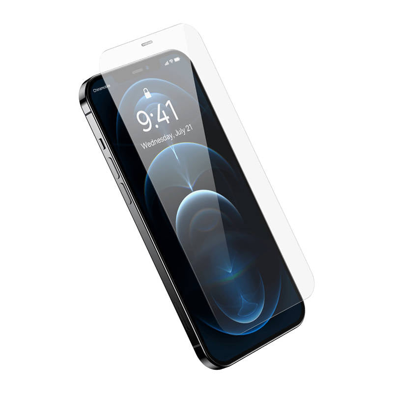 Baseus Full Screen Tempered Glass for iPhone 12 Pro Max with Speaker Cover 0.4mm + Mounting Kit_9