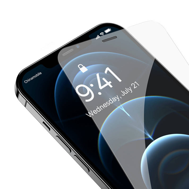 Baseus Full Screen Tempered Glass for iPhone 12 Pro Max with Speaker Cover 0.4mm + Mounting Kit_11