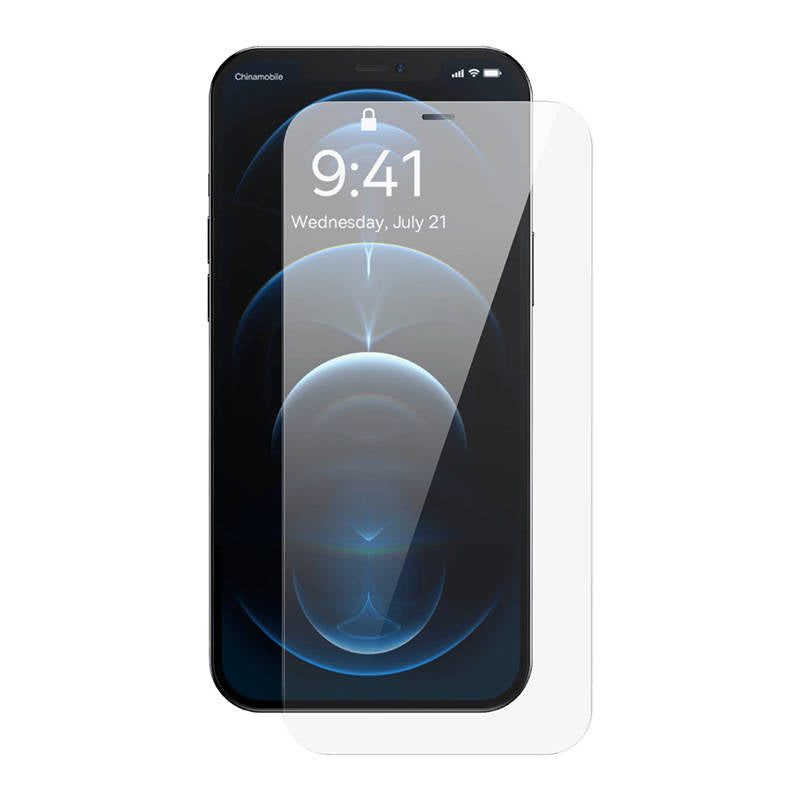 Baseus Full Screen Tempered Glass for iPhone 12 Pro Max with Speaker Cover 0.4mm + Mounting Kit_3