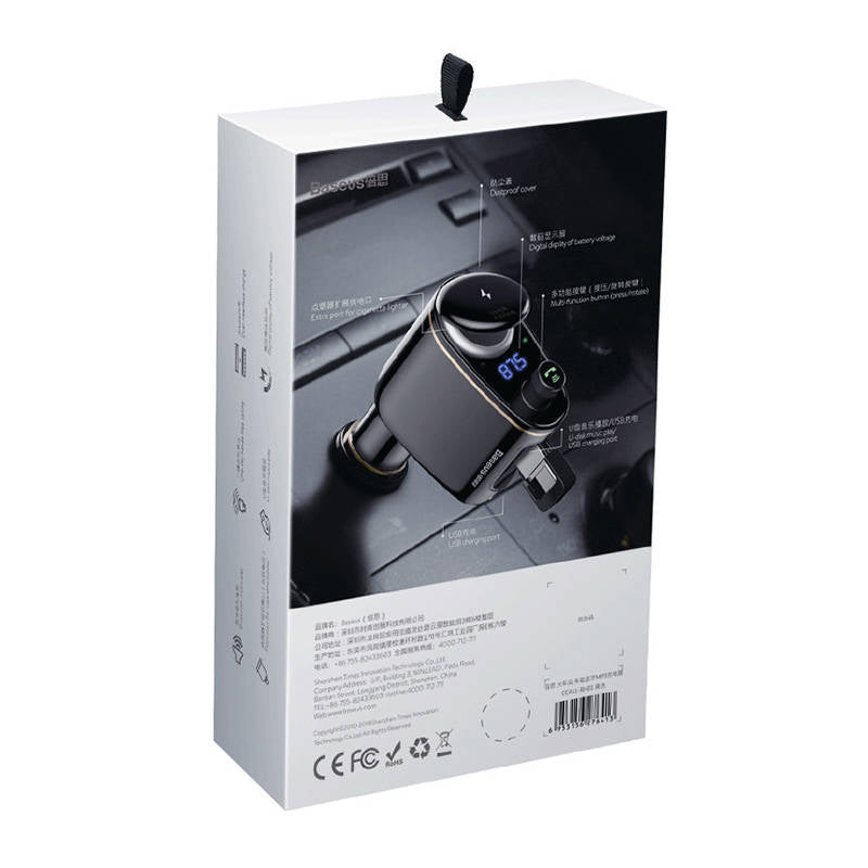 Car Bluetooth MP3 Player Baseus S-06Black OS_12