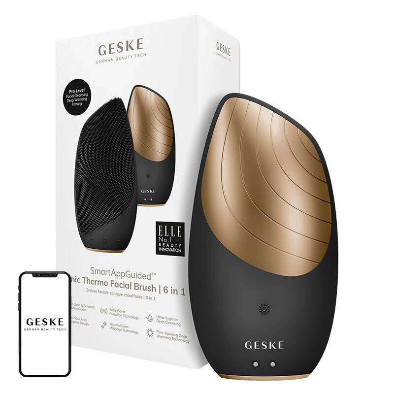 Sonic Thermo Facial Brush 6in1 Geske with APP (gray)_0