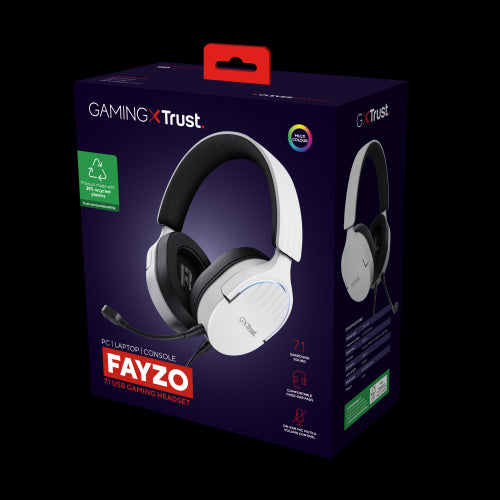 GXT 490W FAYZO CUFFIE GAMING USB 7.1 CON RIDUZIONE DEL RUMORE - 35% PLASTICA RICICLATA - B_7