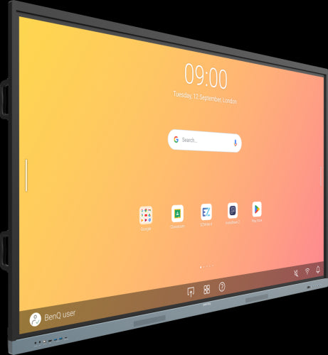 BENQAV PANTALLA INTERACTIVA RE8604 (9H.F9GTK.DE4) 86" EDLA ANDROID 13.0, 8GB Y 32GB, 350NITS, ALTAVOZ: 16WX2, SOPORTE DE PARED INCLUIDO, IFP ENTRY, GARANTÃA 3 AÃOS IN SITU RECAMBIO_2