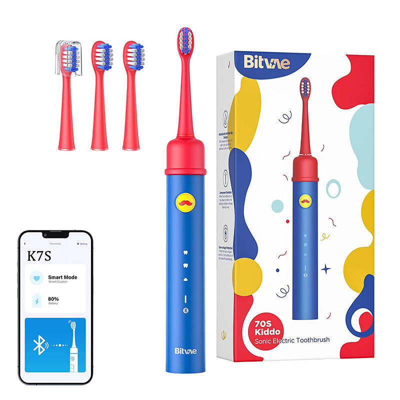 Sonic toothbrush for kids with app and tip set Bitvae BVK7S (blue)_0