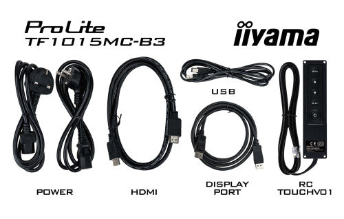 iiyama ProLite TF1015MC-B3 - Monitor LCD - 10.1" (10" visualizzabile) - telaio aperto - touchscreen - 1280 x 800 WXGA - IPS - 500 cd/m? - 800:1 - 29 ms - HDMI, VGA, DisplayPort - nero_9