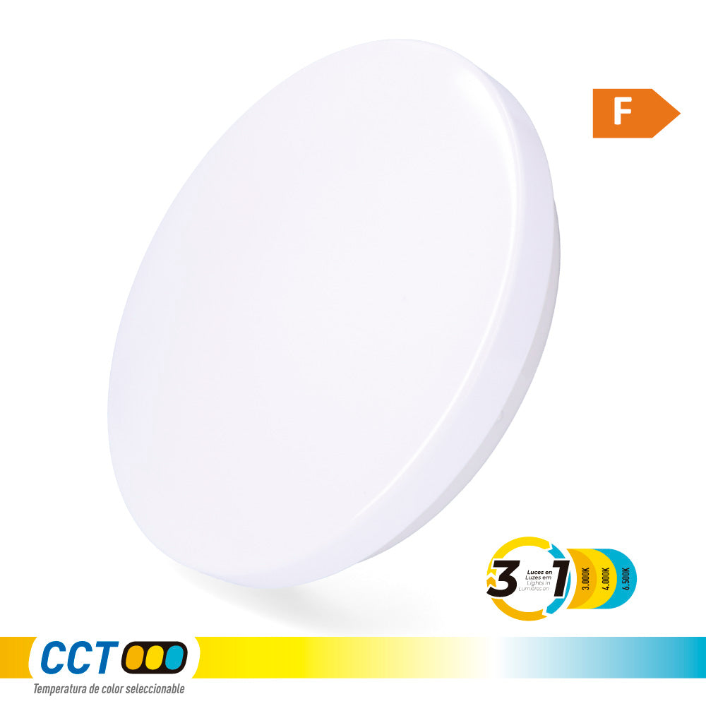 Aplique led circular de superfÃcie 12 w 3cct 1160 lm ø26 x 6,2 cm_0