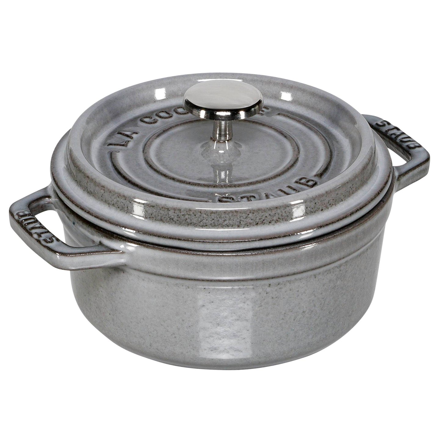 Cocotte de ferro fundido Staub 400ml Cinza Grafite