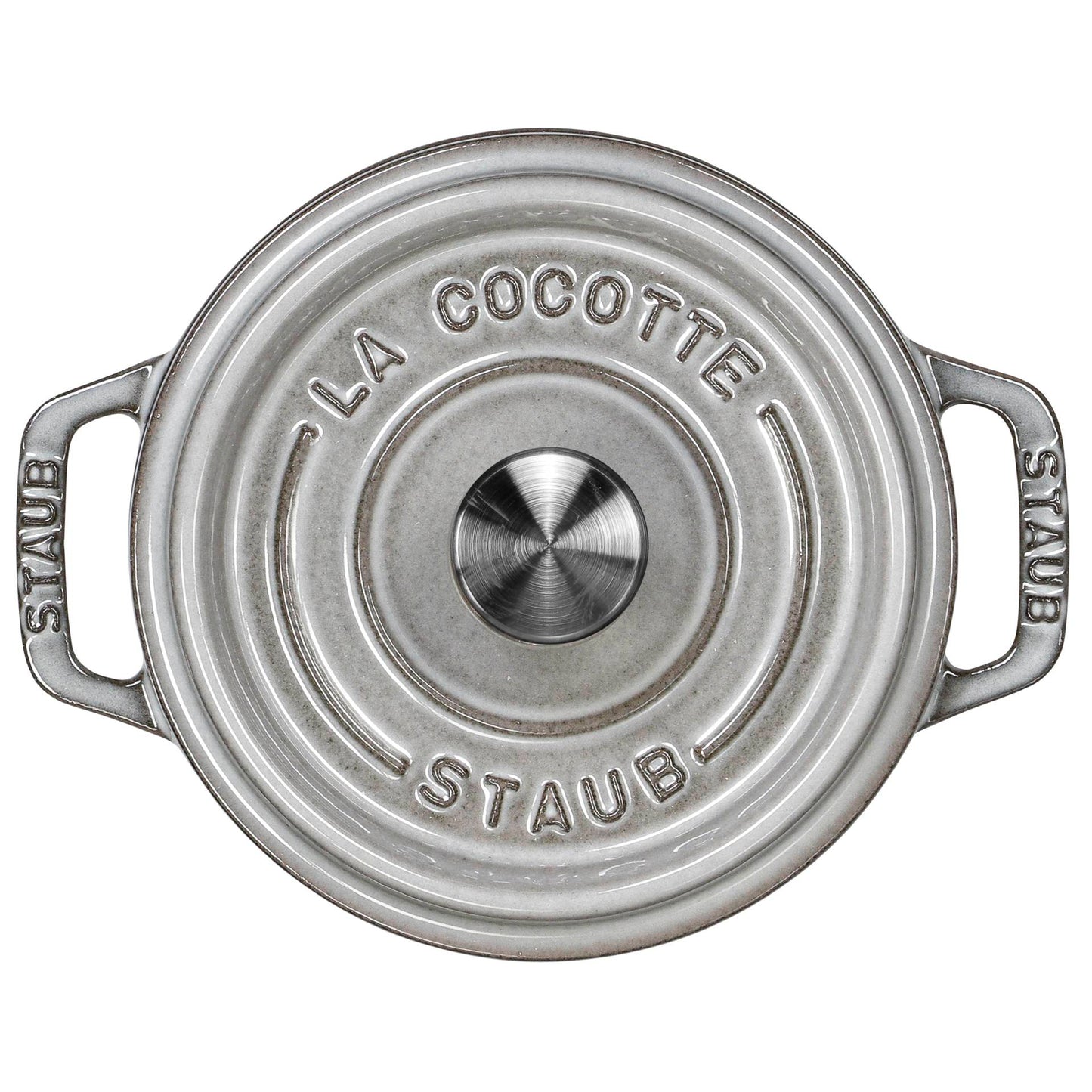 Cocotte de ferro fundido Staub 400ml Cinza Grafite