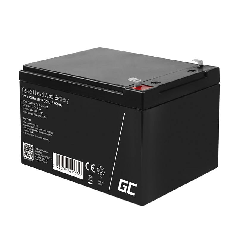 Rechargeable Battery AGM VRLA Green Cell AGM07 12V 12Ah (for UPS, alarm, toys, motor)_0