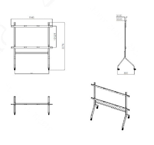 (DHI-PKC-MS1E) DAHUA AV SOPORTE DE SUELO PARA DHI-PHMIA135-AC_1