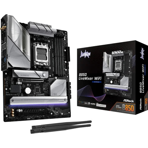 PLACA ASROCK B850 LIVEMIXER WIFI,AMD,AM5,B850,USB20G,WIFI7,ATX_3