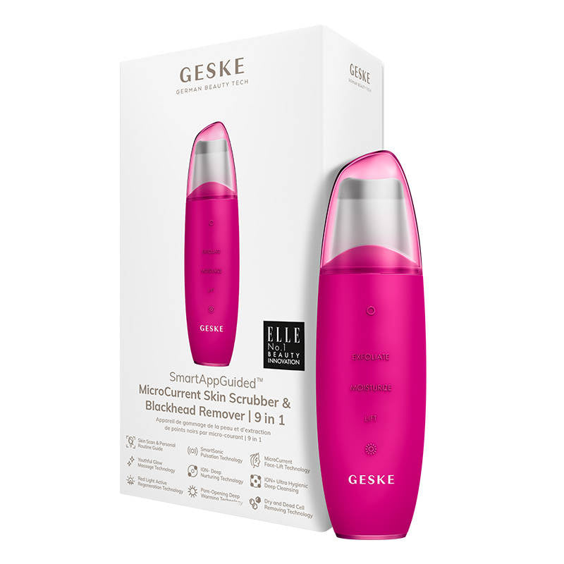Skin Scrubber & Blackhead Remover 9in1 Geske with APP (magenta)_0
