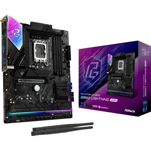 Placa Mãe ASROCK B860M Lightning WiFi / Preto_0