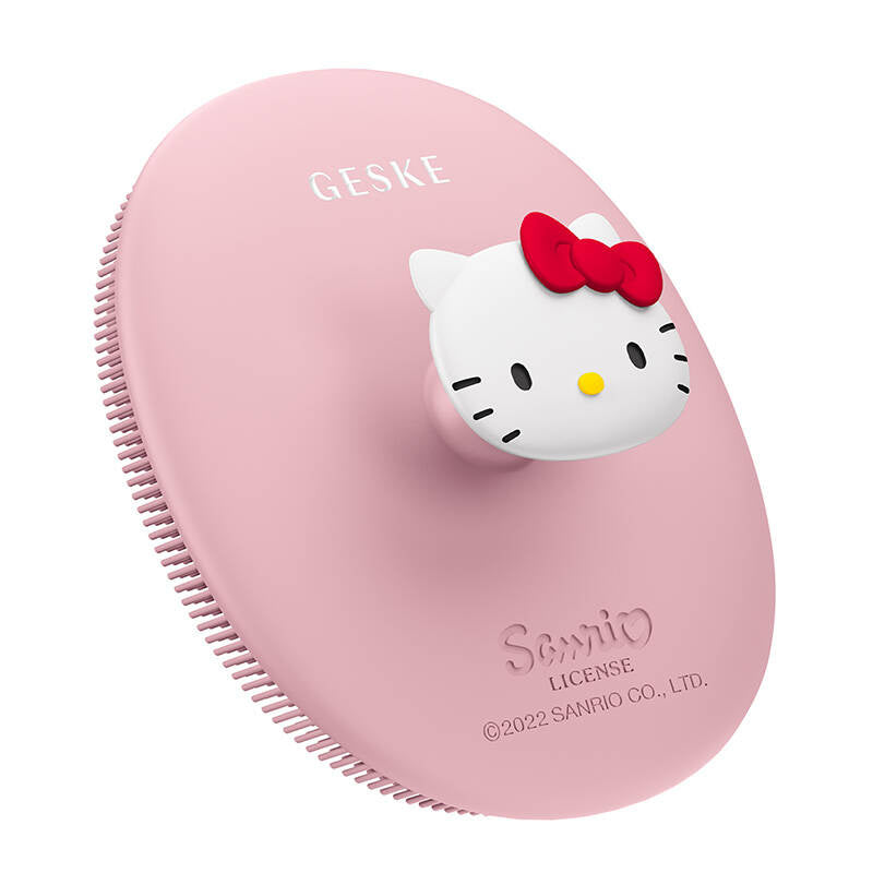 Facial Cleaning Brush 3in1 with handle Geske with APP (Hello Kitty pink)_2
